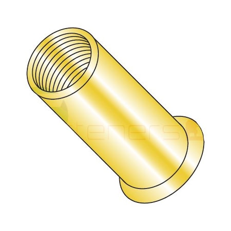 Newport Fasteners Rivet Nut, #10-24 Thread Size, 0.3 in Flange Dia., 0.435" L, Steel, 1000 PK 411518